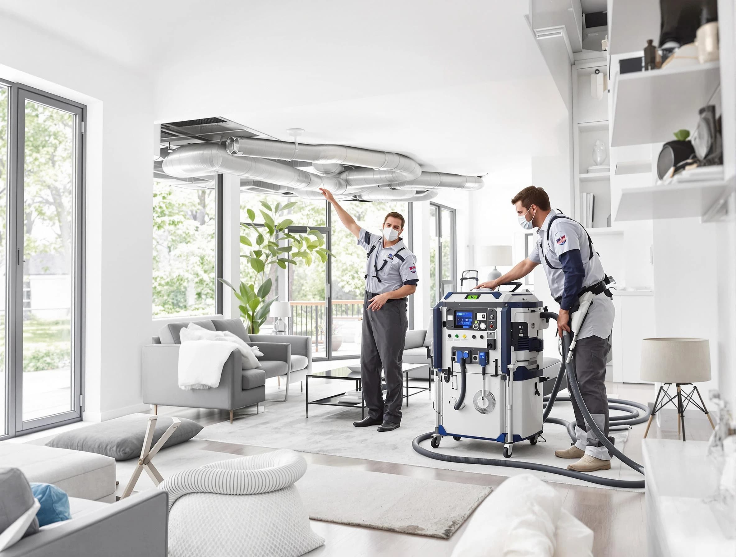 Spring Hill Air Duct Cleaning professional conducting pure air duct cleaning with state-of-the-art equipment in Spring Hill