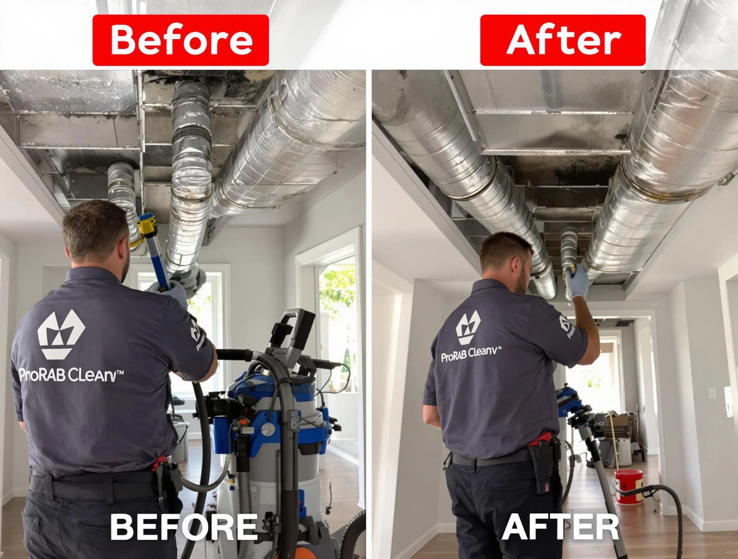 Spring Hill Air Duct Cleaning expert performing thorough residential duct cleaning in a Spring Hill home