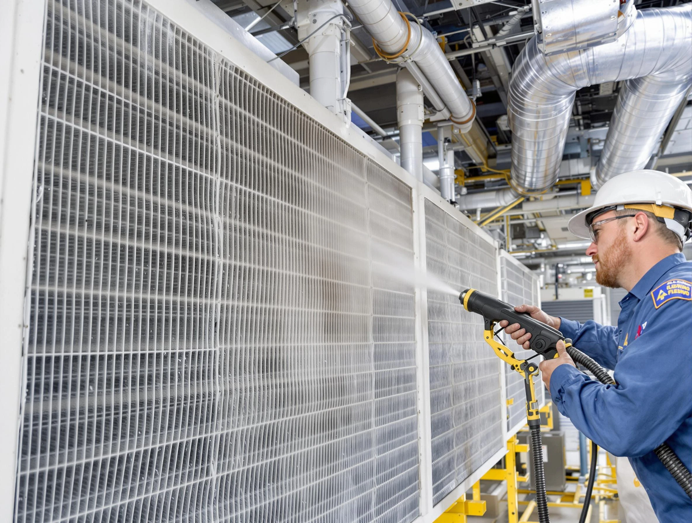 Professional commercial coil cleaning by Spring Hill Air Duct Cleaning in Spring Hill